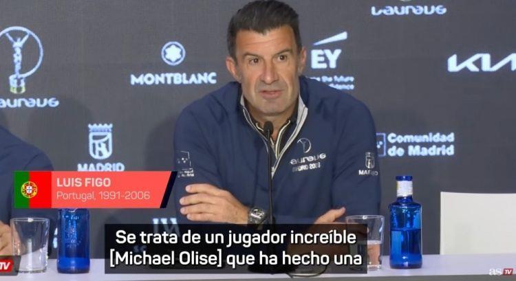 菲戈：奥利塞绝对是金球热门候选之一，他未来加盟皇马可能性很低