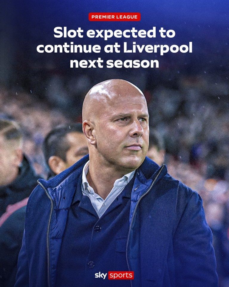 不下课！天空：即将锁定欧冠资格，斯洛特预计下季继续执教利物浦
