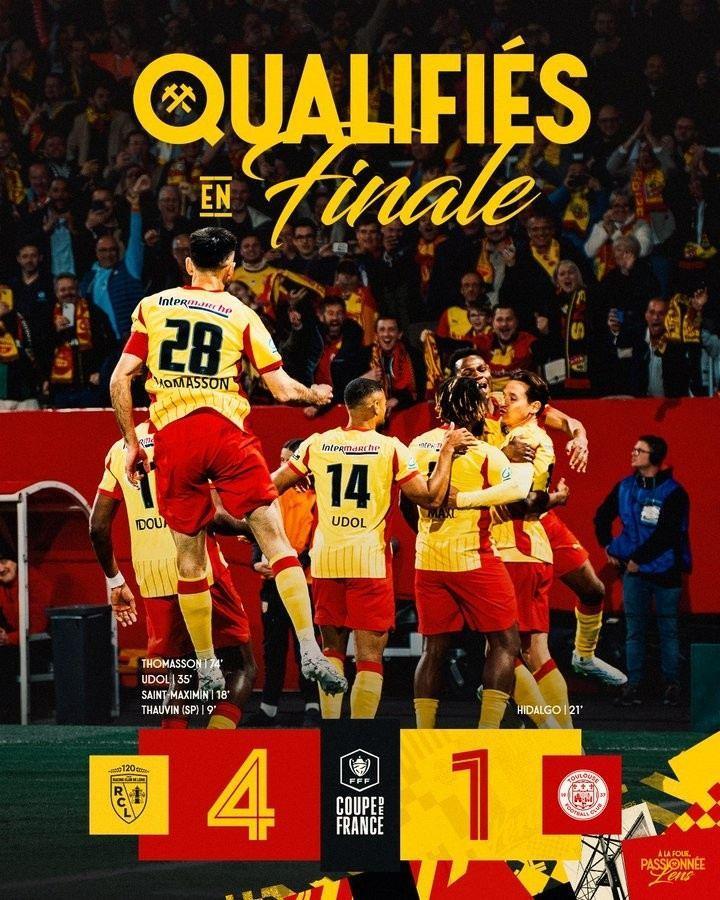 朗斯队长：希望夺得队史首个法国杯冠军，但在决赛前还要踢好联赛