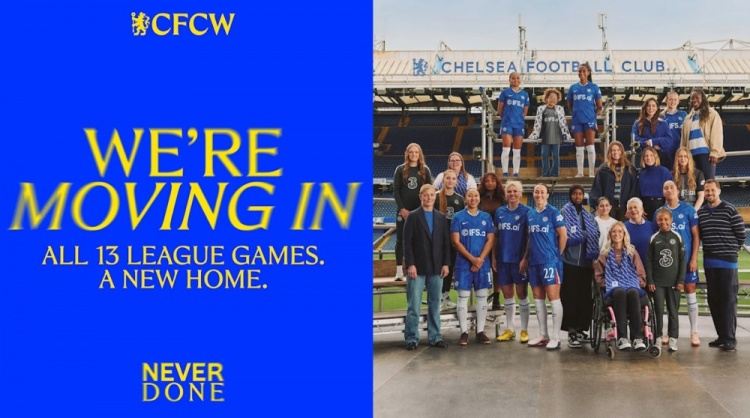 官方：切尔西女足26/27赛季女超联赛的比赛将在斯坦福桥进行