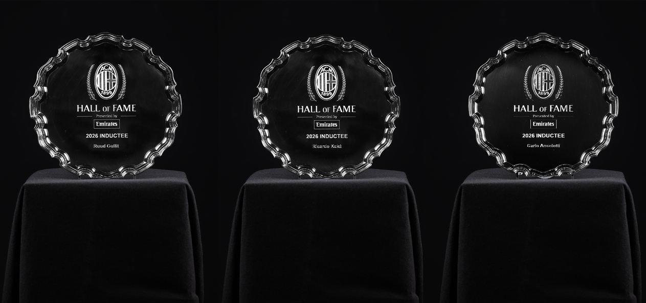 名人堂再添3人！官方：安切洛蒂、古利特、卡卡入选AC米兰名人堂