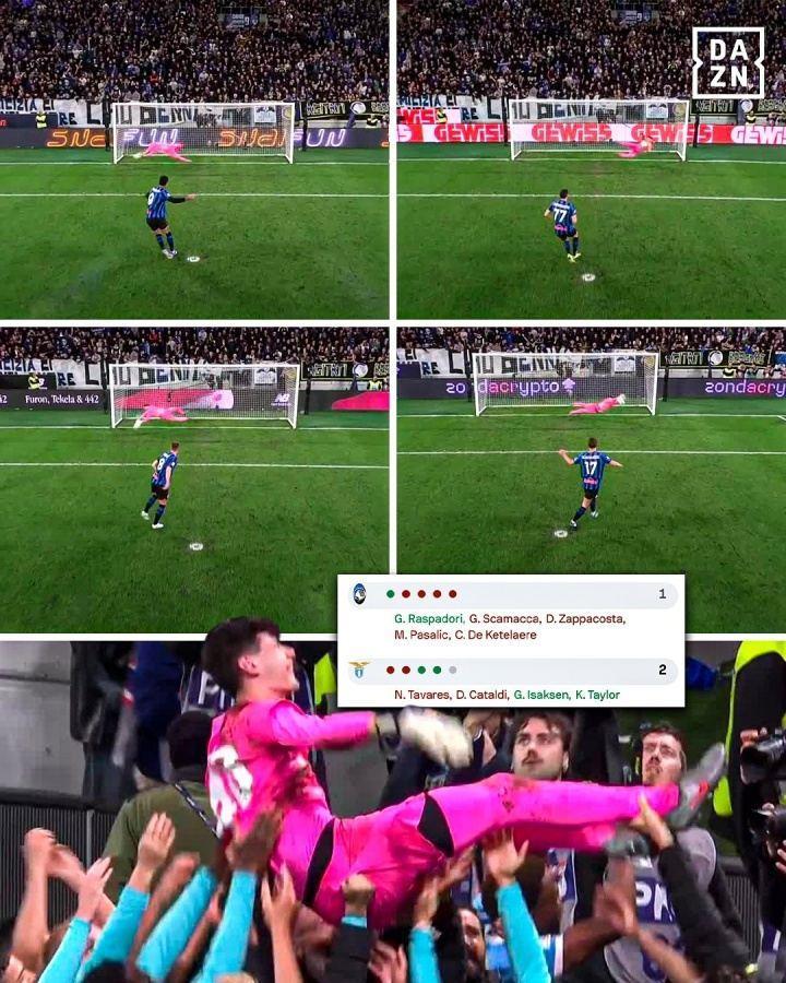 拉齐奥门将：如果对国米的意杯决赛踢到点球大战，我们会做好准备