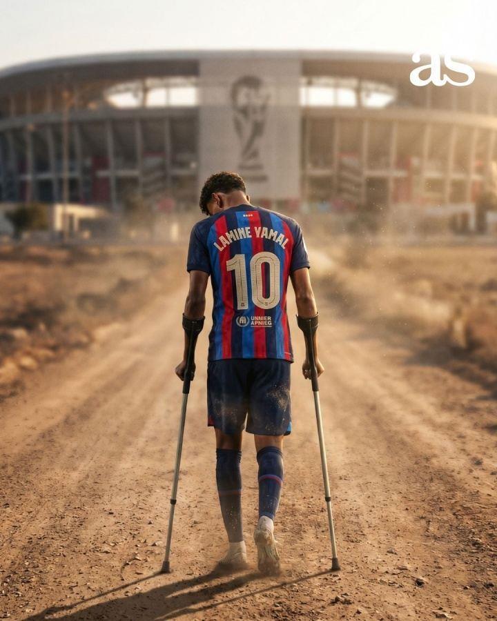 能赶上世界杯！每体：亚马尔预计伤缺4-6周，可以参加世界杯首战