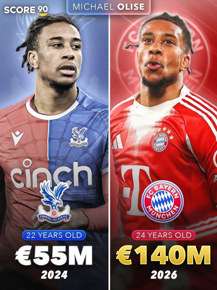 淘到宝！奥利塞2年时间身价从5500万升至1.4亿，拜仁花5300万签下