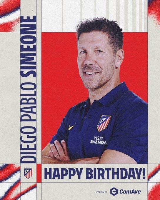 西蒙尼迎来56岁生日，马竞官推送祝福：生日快乐，我们非常爱你！