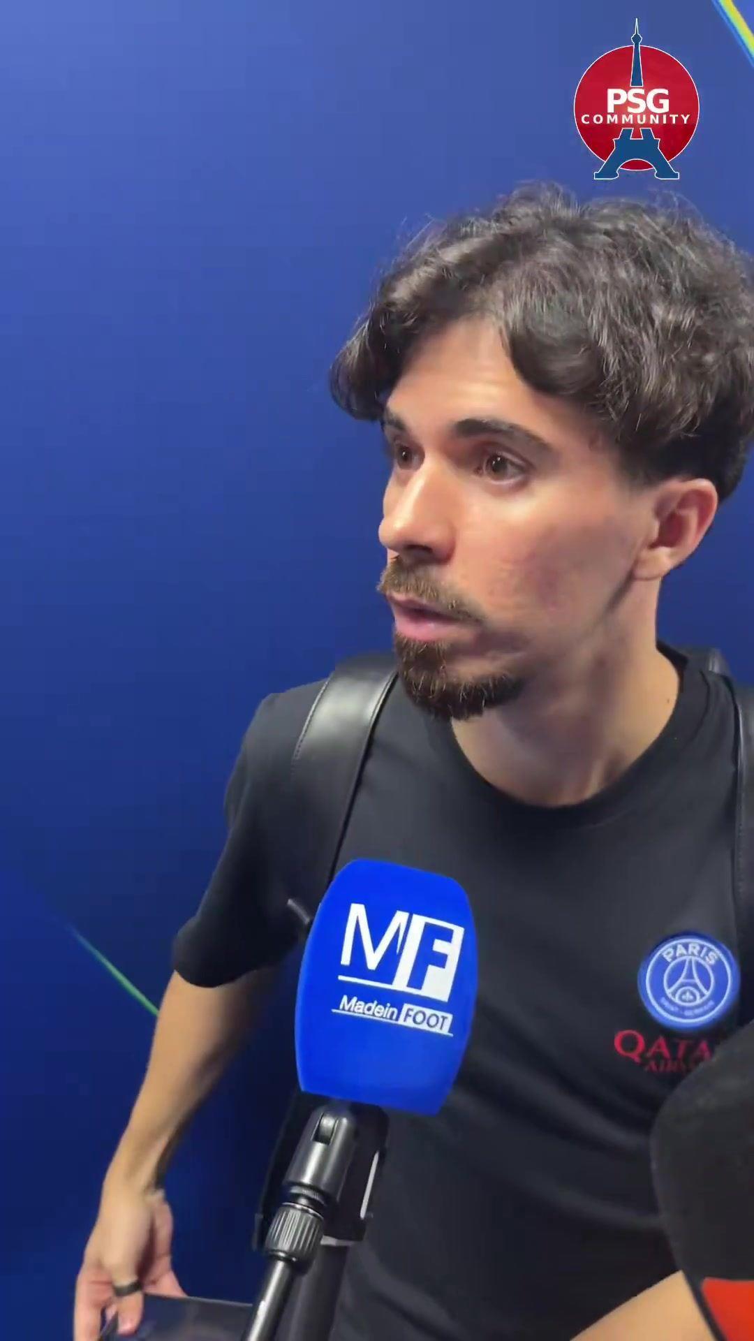 老婆催了！维蒂尼亚采访时电话响了：老婆在催我，我磨蹭半天了