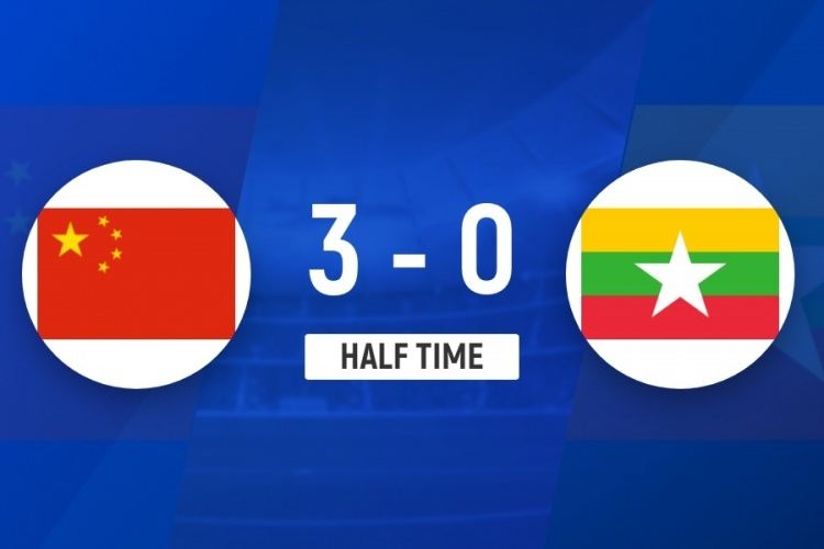 半场-U17中国女足3-0缅甸女足U17 刘雨希、郑霓漫、黄沁怡破门