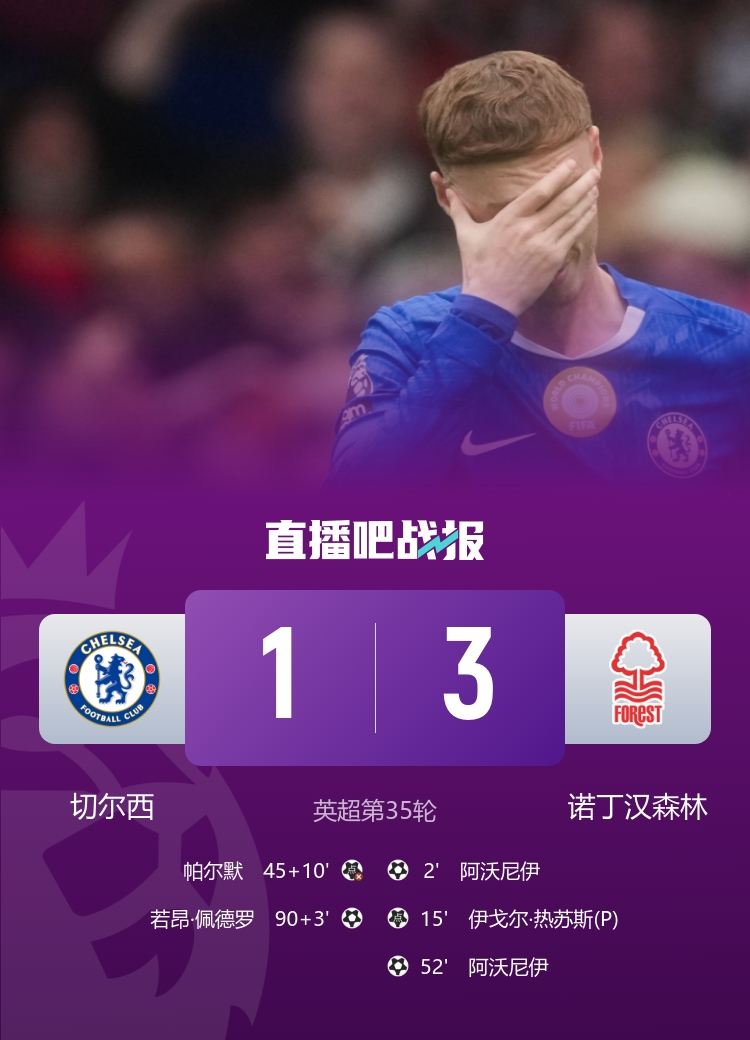 谁能想到？切尔西去年夏天3-0巴黎夺世俱杯，如今欧战资格危