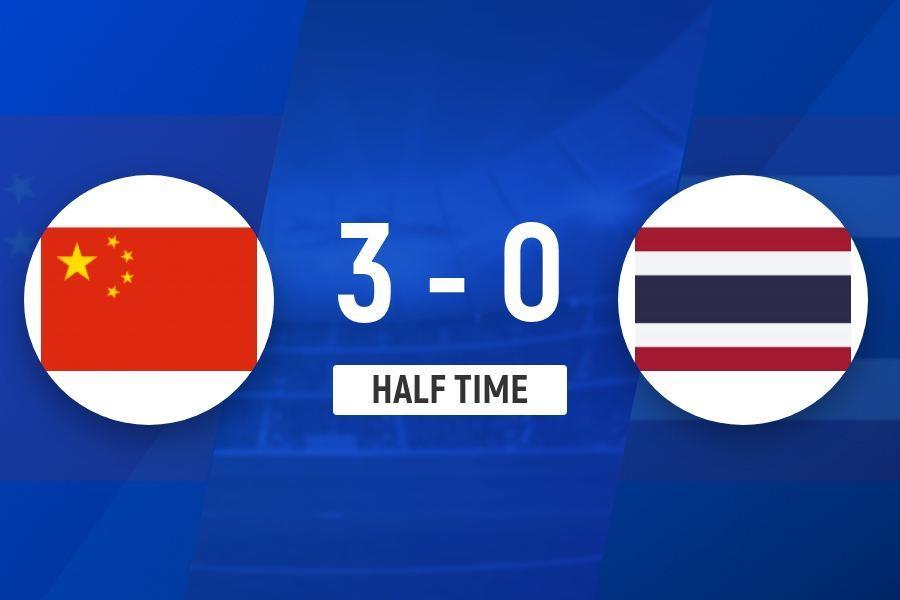 半场-U17中国女足3-0泰国U17 杨兰闪击李启娴破门成宛迪建功