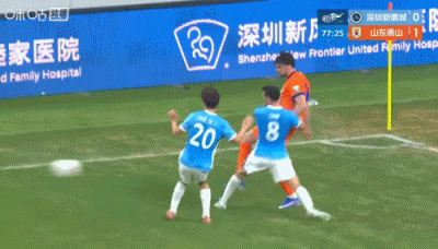 2场5球！谢文能助攻克雷桑推射破门，泰山客场2-0新鹏城