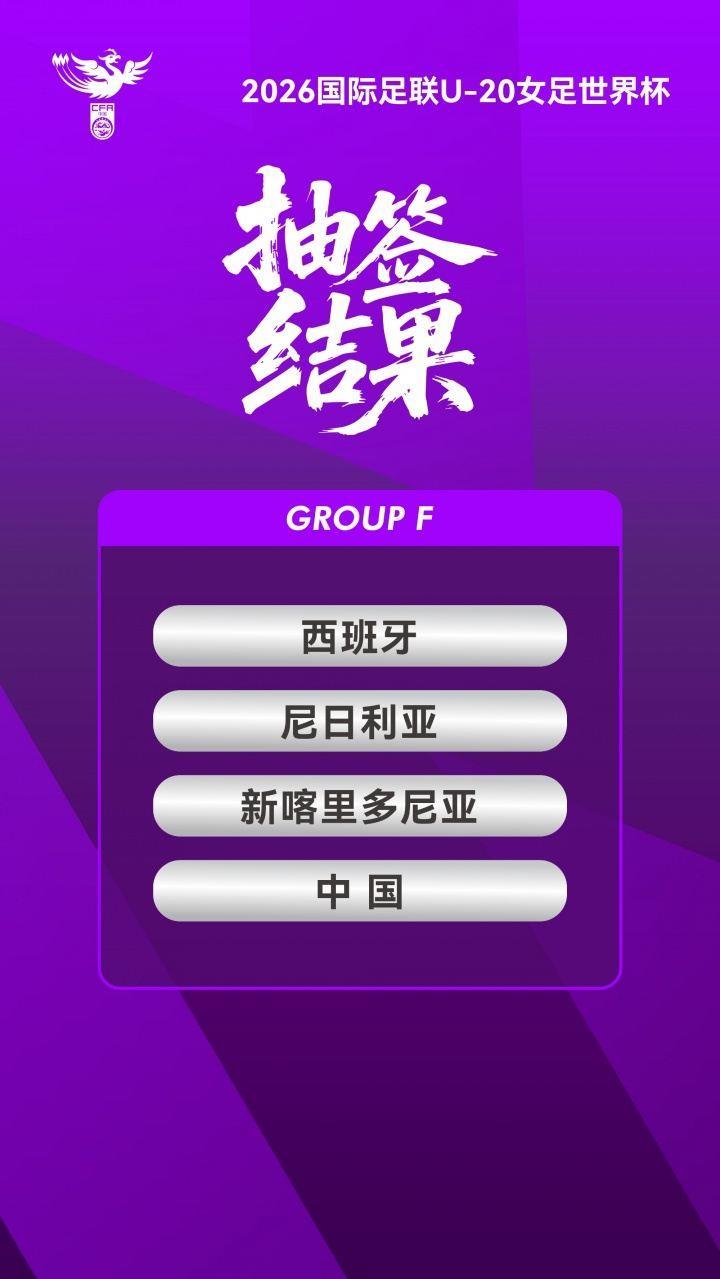 U20女足世界杯中国队赛程：9月7日21点首战，9月13日21点vs西班牙