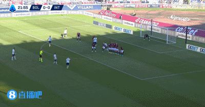 给齐沃都看乐了！迪马尔科禁区前任意球打门直接入网 国米1-0博人