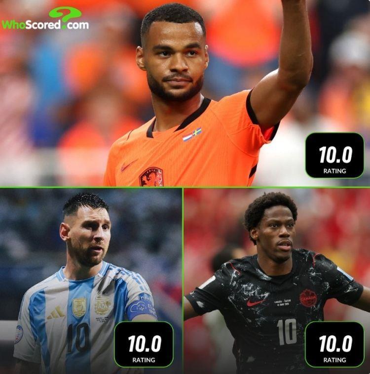 加克波获评whoscored10分比肩梅西、戴维，此前3届世界杯共3人