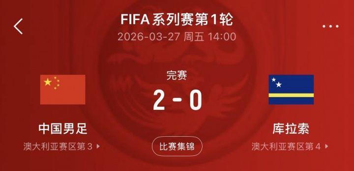 库拉索平厄瓜多尔取世界杯首分，国足3月份热身曾2-0击败库拉索